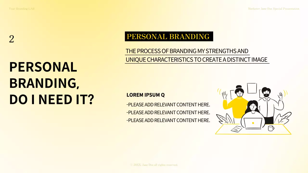 Yellow Professional Branding Promotion Presentation