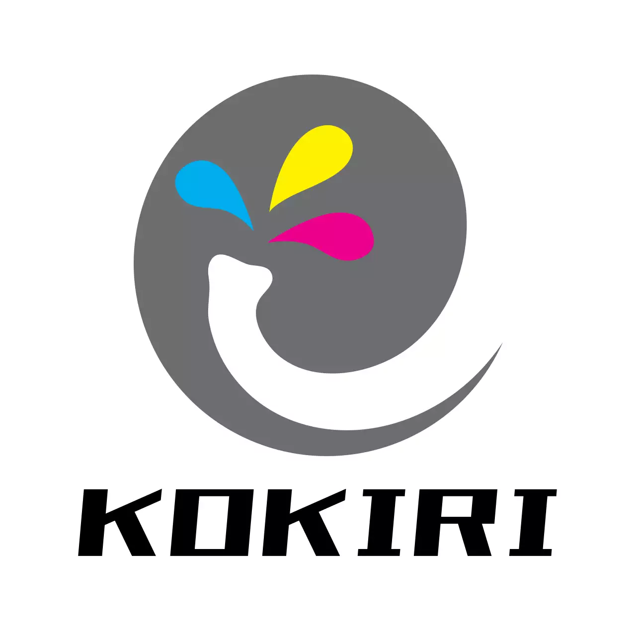 グレー モダン デザイン ロゴ