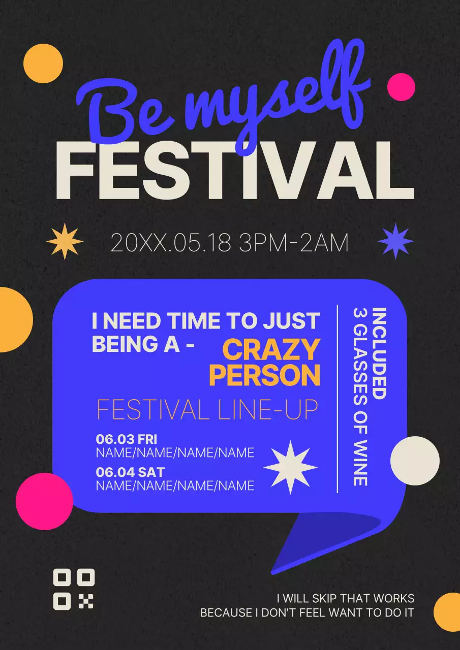 블랙트렌디 페스티벌 발표 포스터