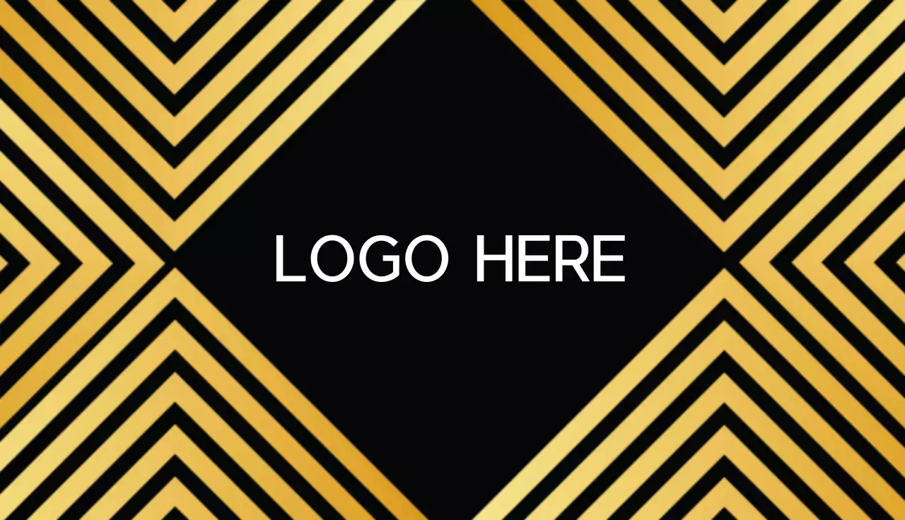 黒 幾何学 ビジネス 名刺