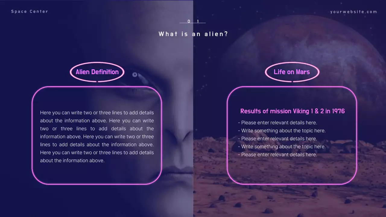 Blue Modern Alien Presentation