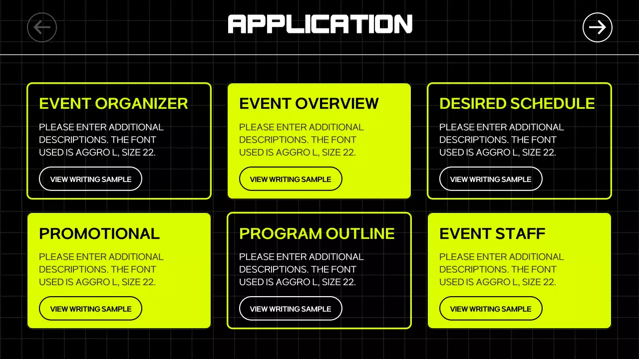 Black Modern Venue Manual Presentation