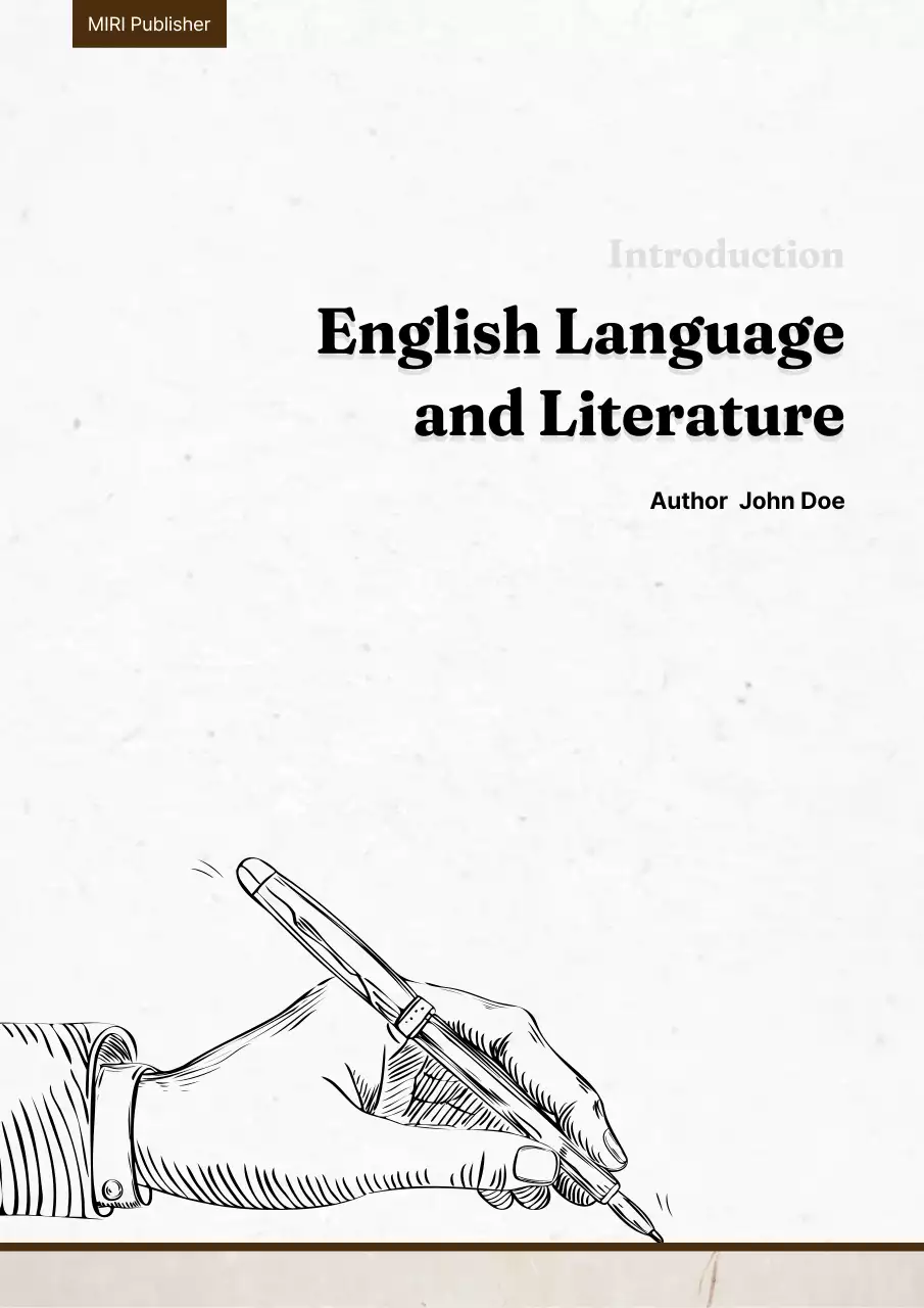 White Classic Literature Guide Book Cover