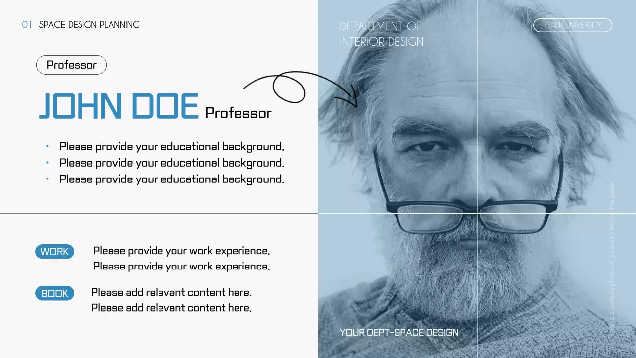 블루 미니멀리스트 디자인 오리엔테이션 프레젠테이션