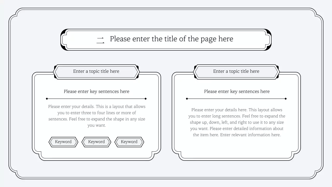 Grey Traditional Layout Presentation