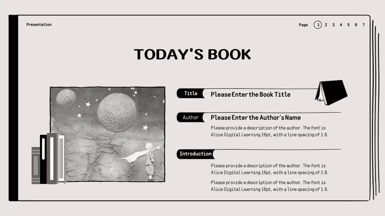 Grey Minimal Book Class Presentation