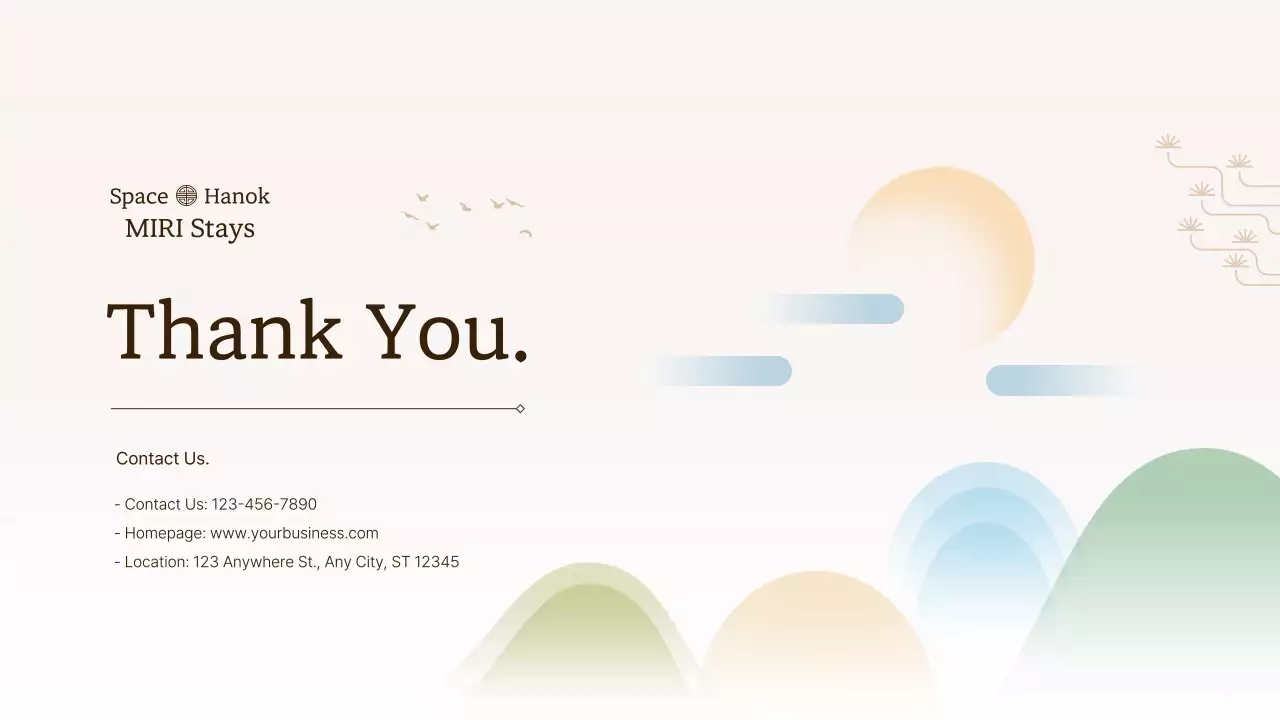 Beige Traditional Korean Stay Guide Presentation