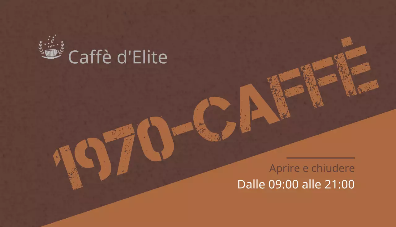 1970 - Caffè