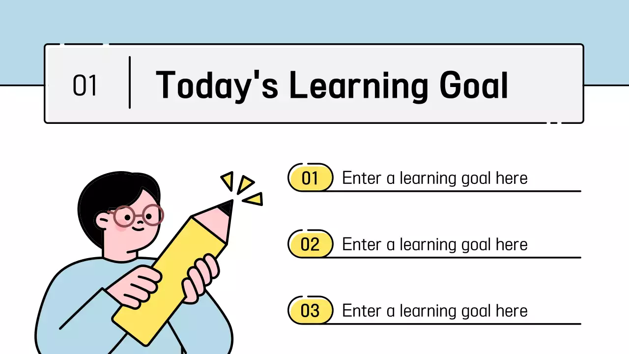 Yellow Modern English Class Guideline Presentation
