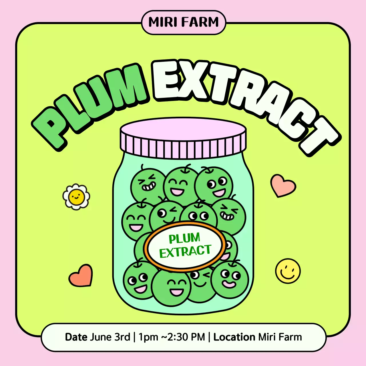 Green Retro Farm Event Social Media Post