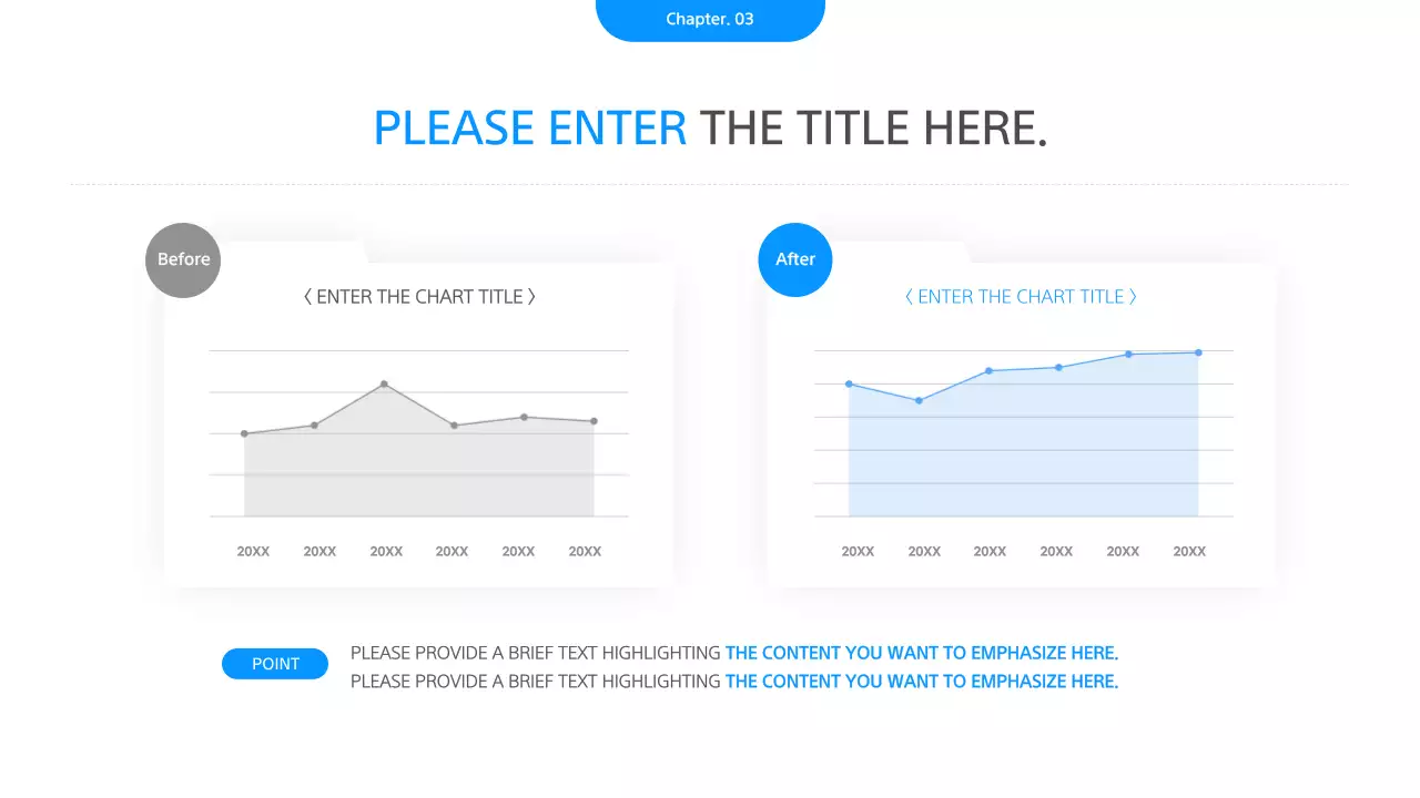 Uma apresentação comercial simples em branco e azul