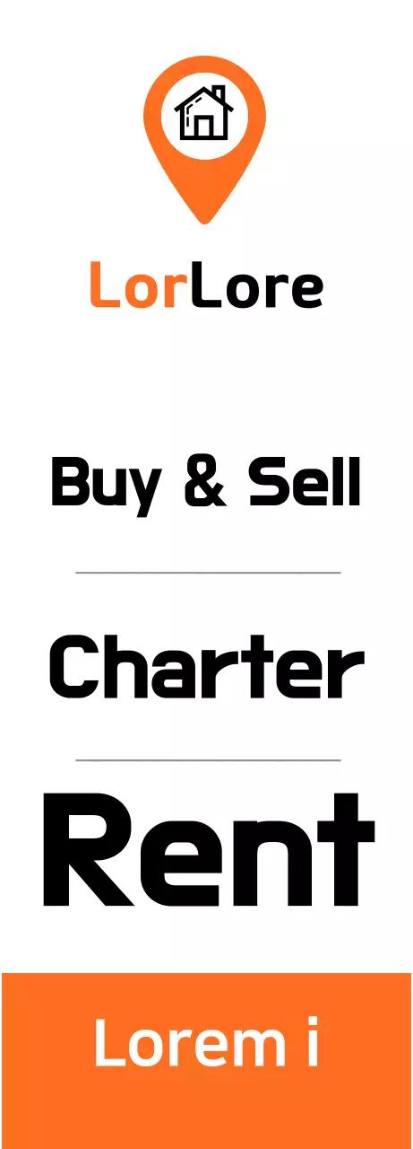 Promote your property in black and orange