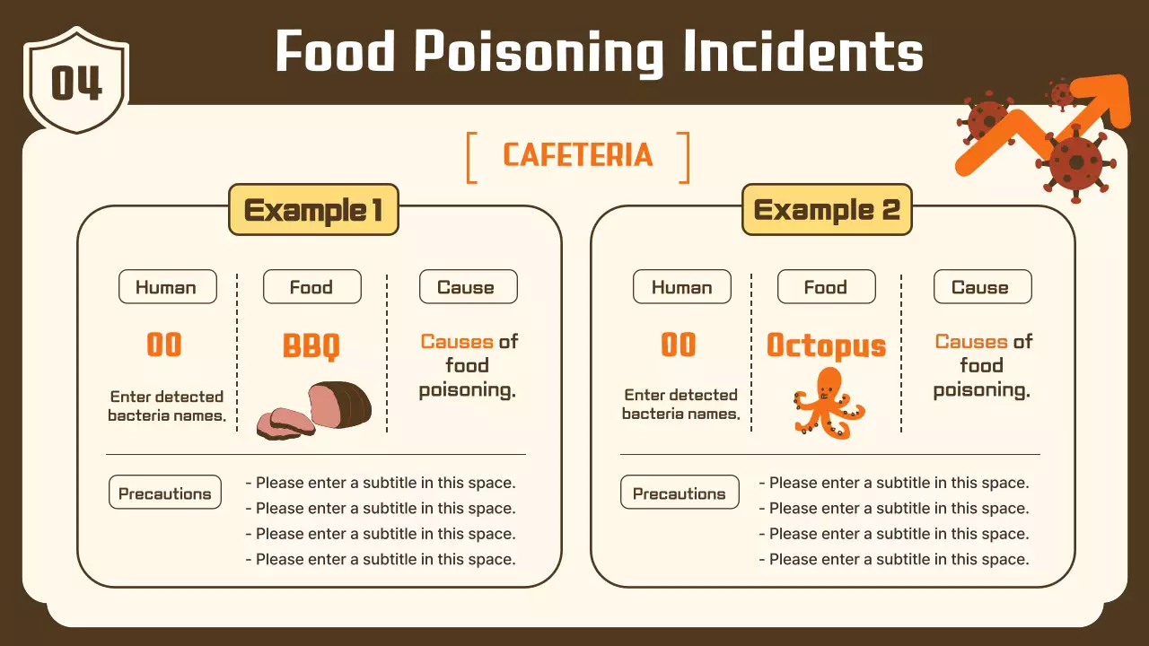 베이지 심플 푸드 가이드 프레젠테이션