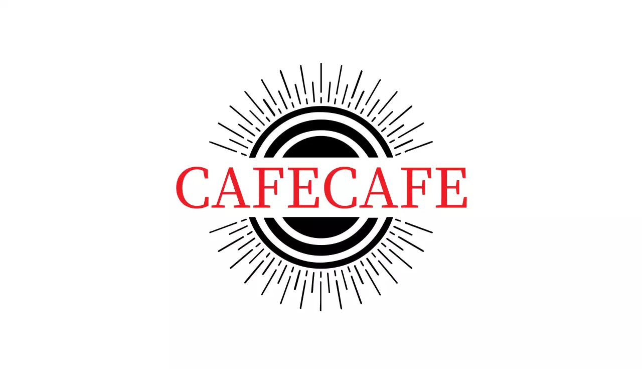 白黒 シンプル カフェ 名刺