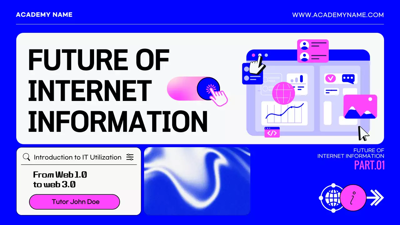 블루 모던 인터넷 가이드 프레젠테이션