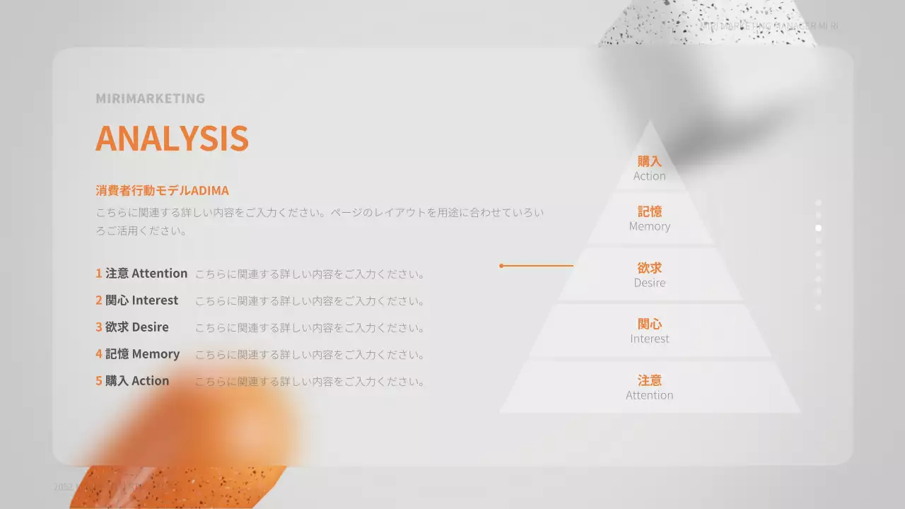 白 モダン マーケティング 企画書 プレゼンテーション