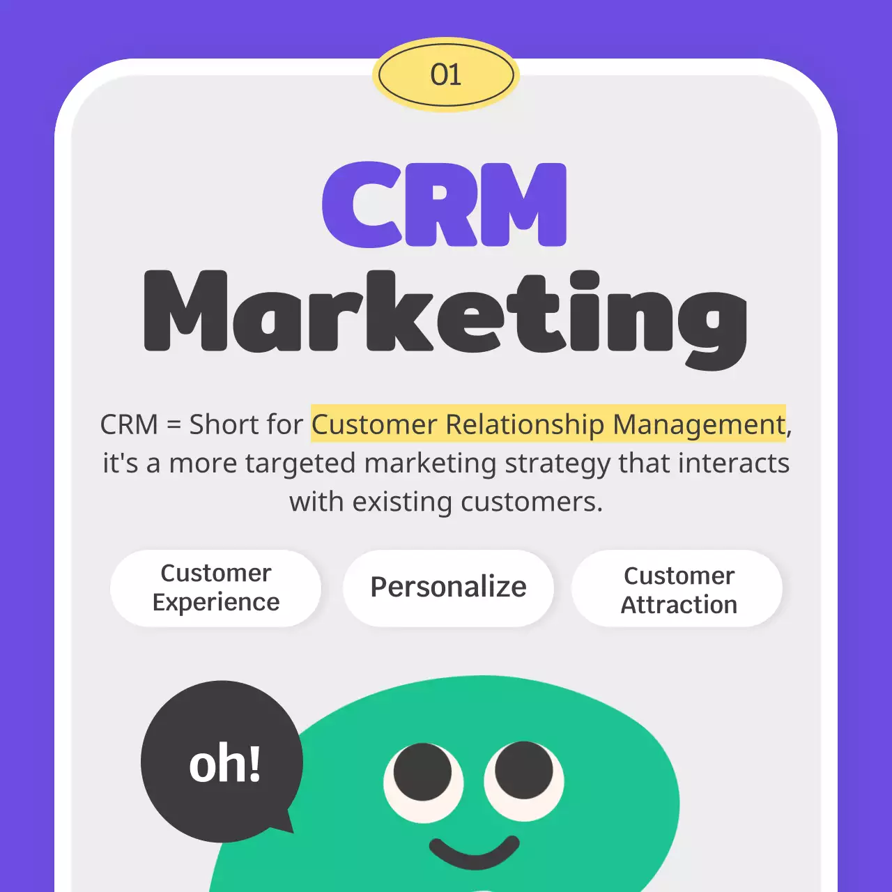 Learn CRM marketing with pastel-colored babies and cute alphabet characters