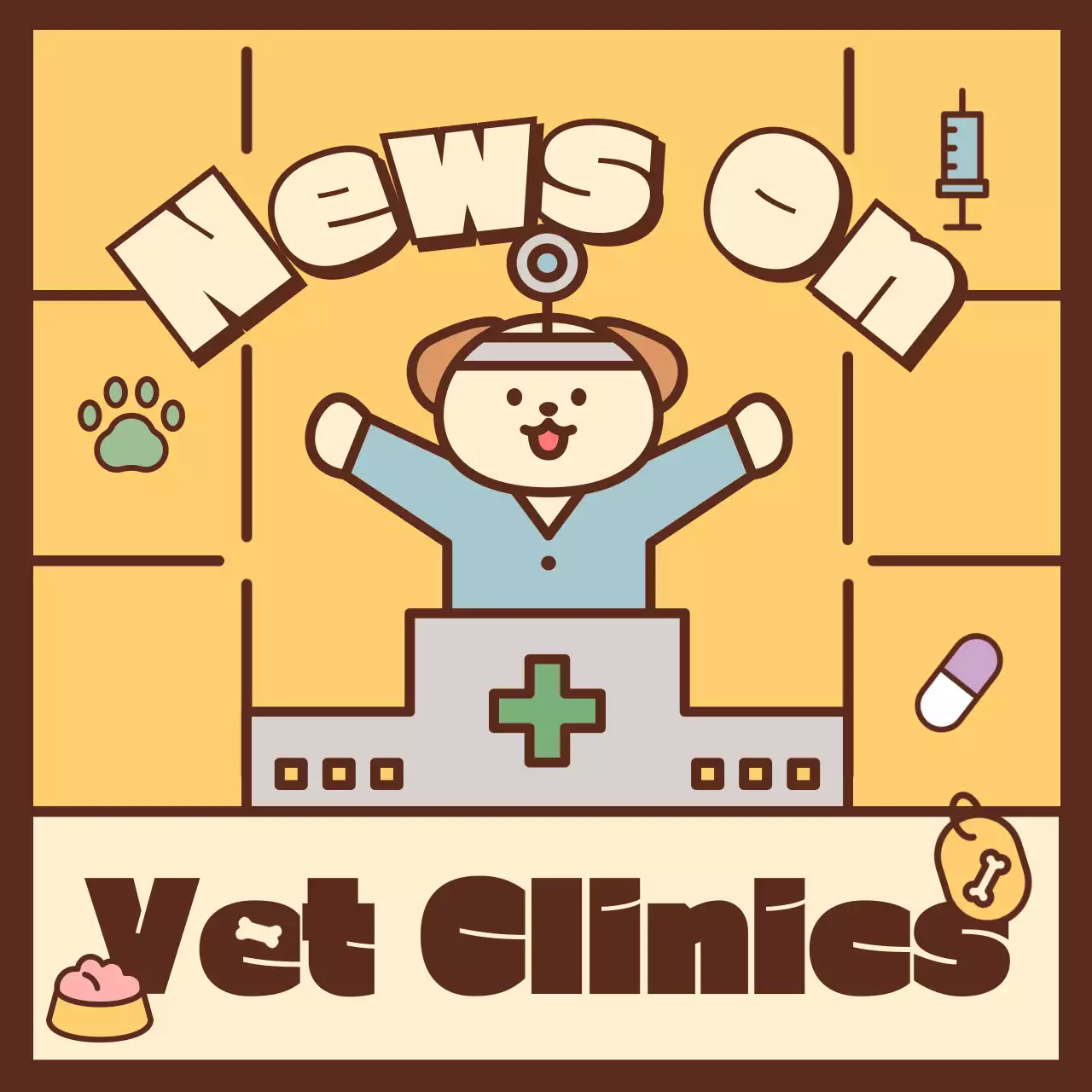 베이지 레트로 베트 뉴스 발표 인스타그램 캐러셀