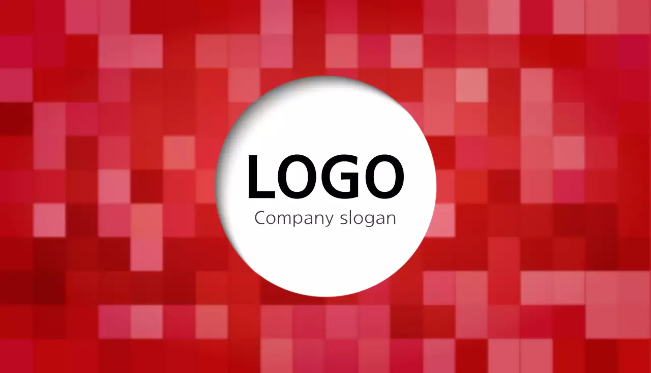 赤 シンプル ビジネス 名刺