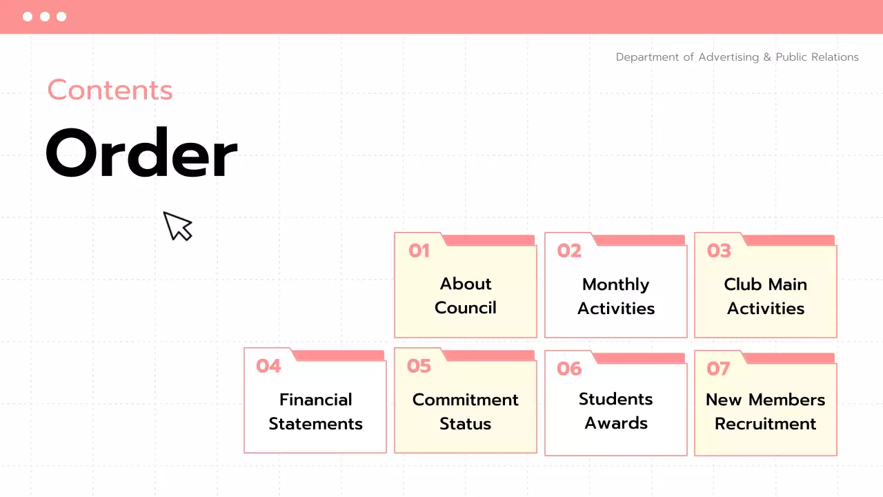 Coral Modern University Conference Agenda Presentation