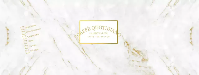 Modello di marmo caffetteria menu bevande visualizzazione bicchieri di carta