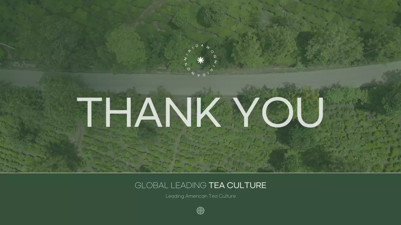 그린 미니멀 티 프로모션 프리젠테이션