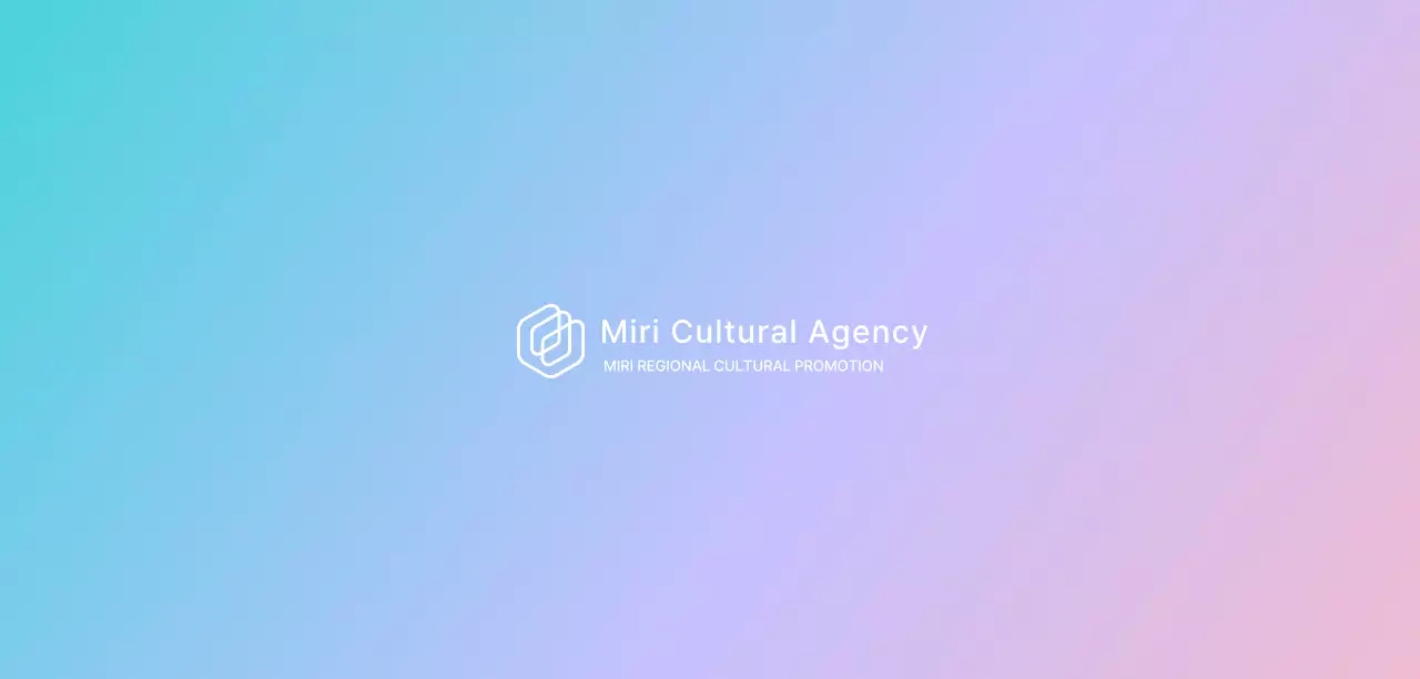 Promote an organization's festival with a gradient background of blue and purple.