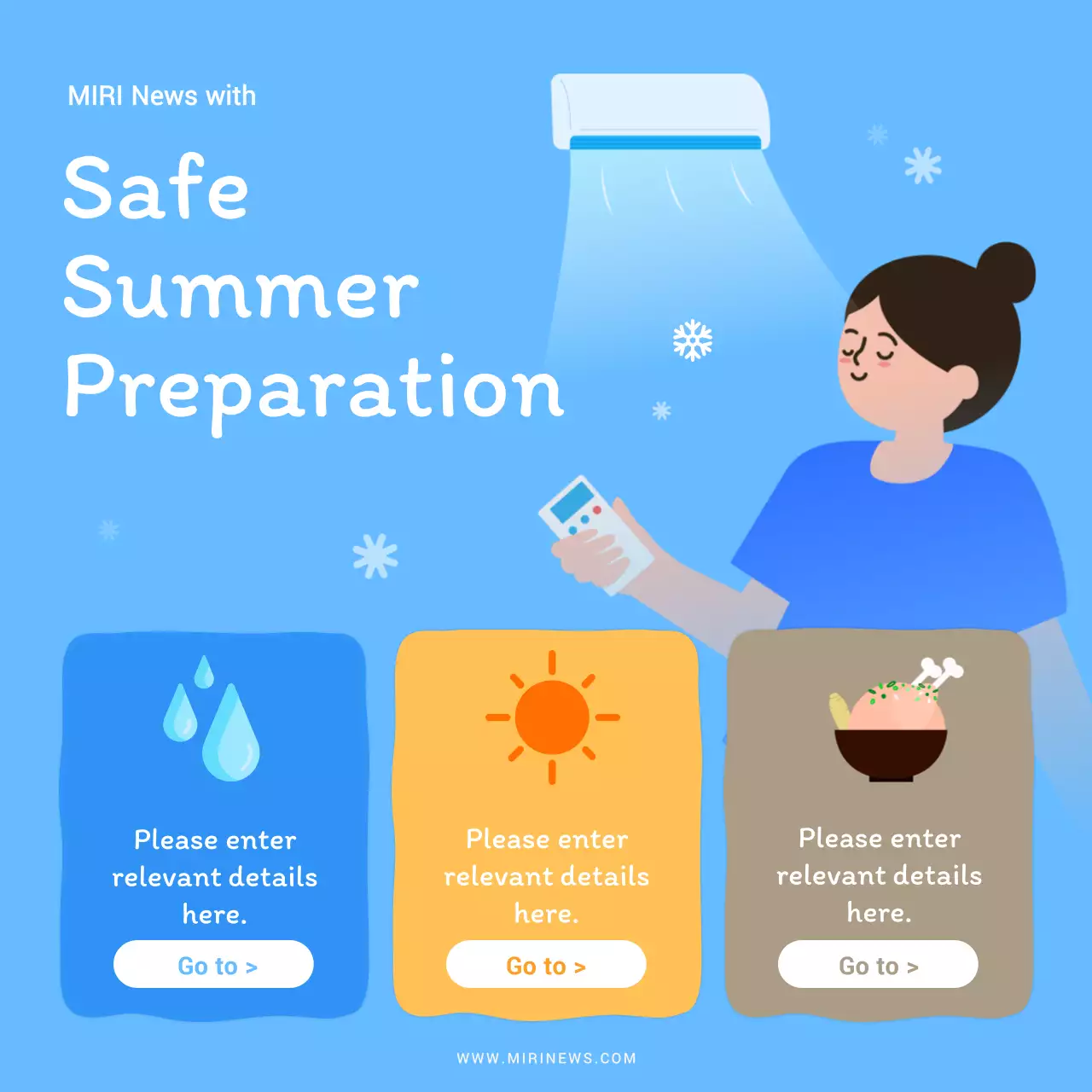 Blue Modern Health Guide Instagram Carousel