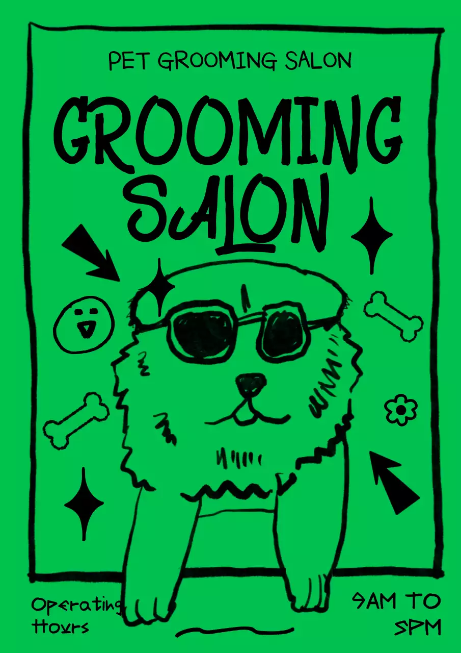 그린 플레이풀 펫 광고 포스터