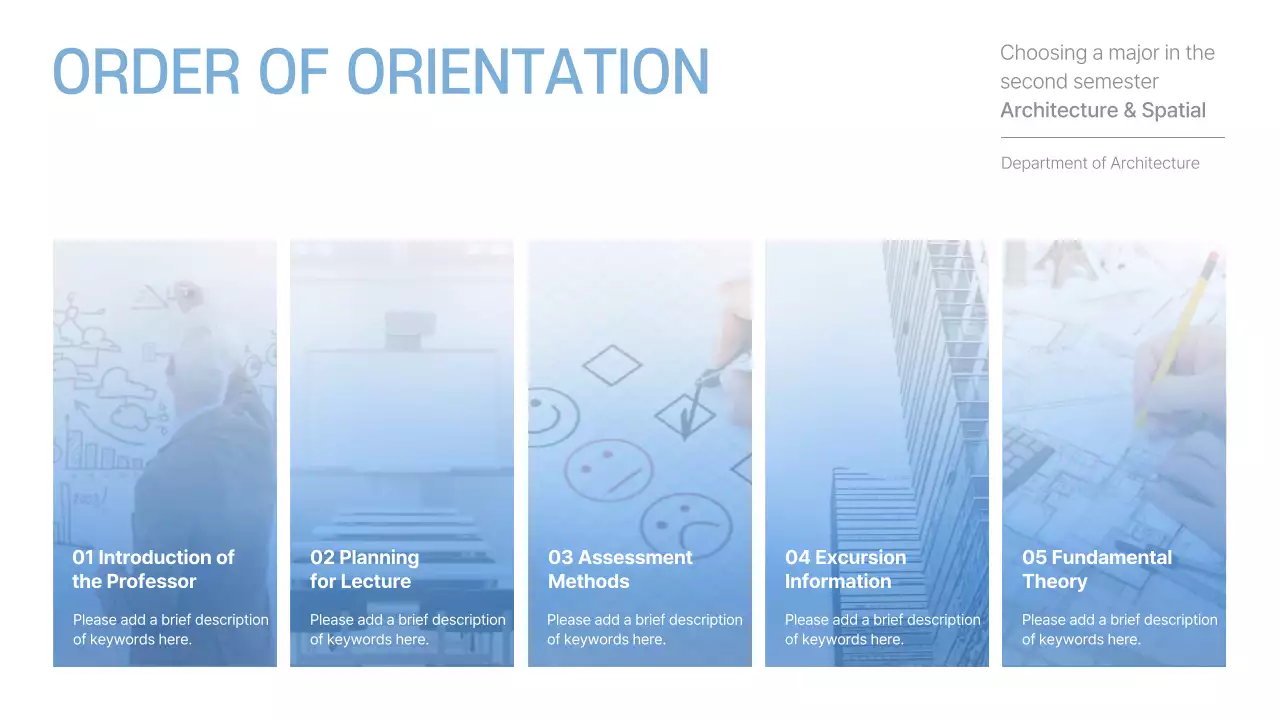 Blue Modern Architecture Course Presentation