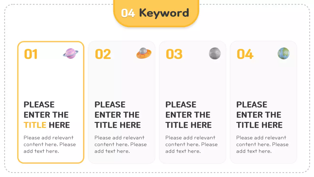 오렌지 모던 스페이스 프리젠테이션