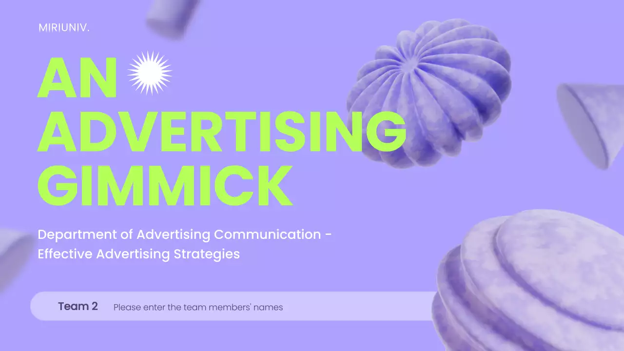 Presentasi Panduan Periklanan Abstrak Ungu