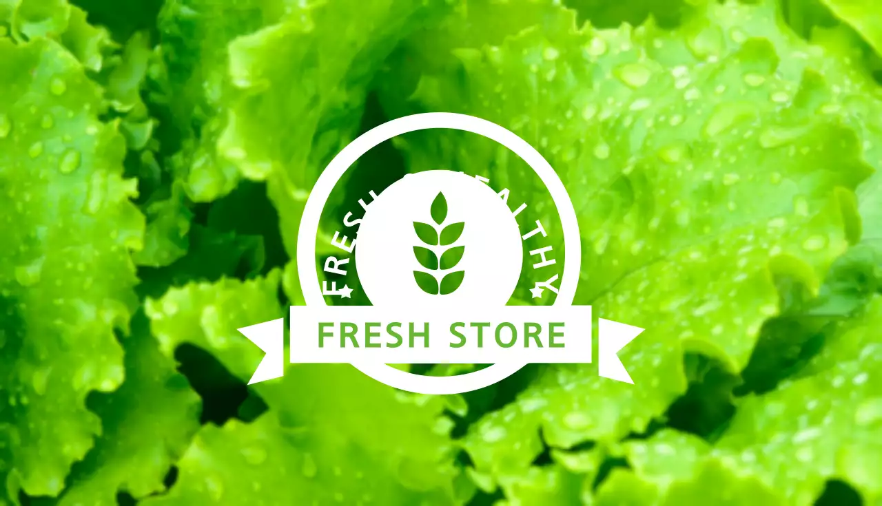 緑 シンプル 農業 名刺