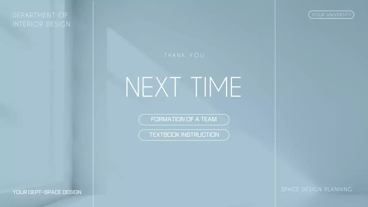 블루 미니멀리스트 디자인 오리엔테이션 프레젠테이션
