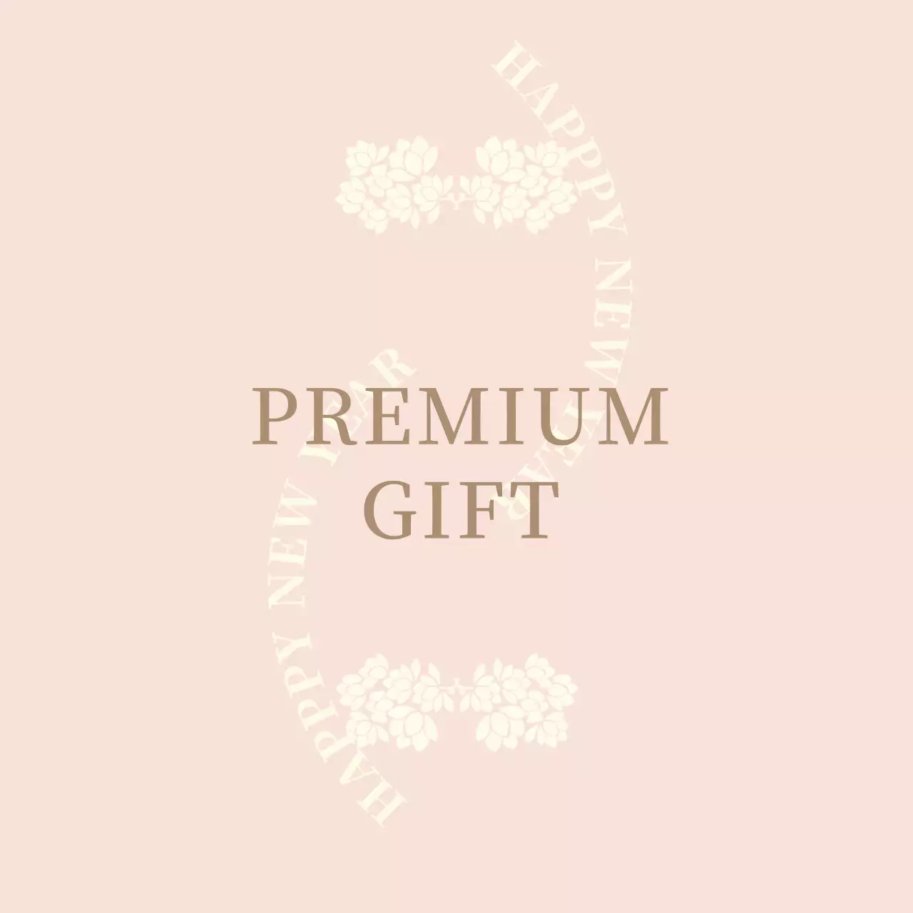 ピンクのイラストの伝統的なギフトラベル