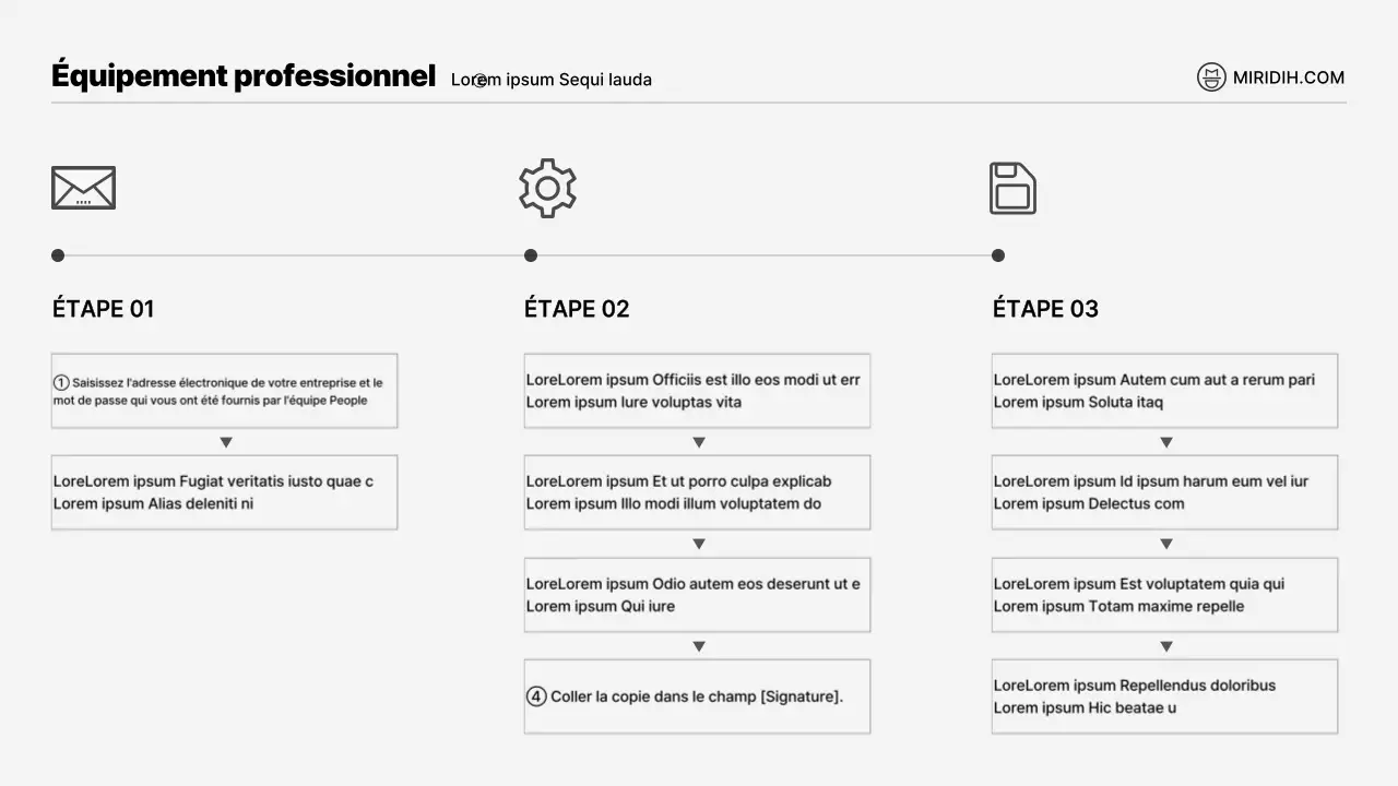 Une simple note conceptuelle illustrée en noir et blanc