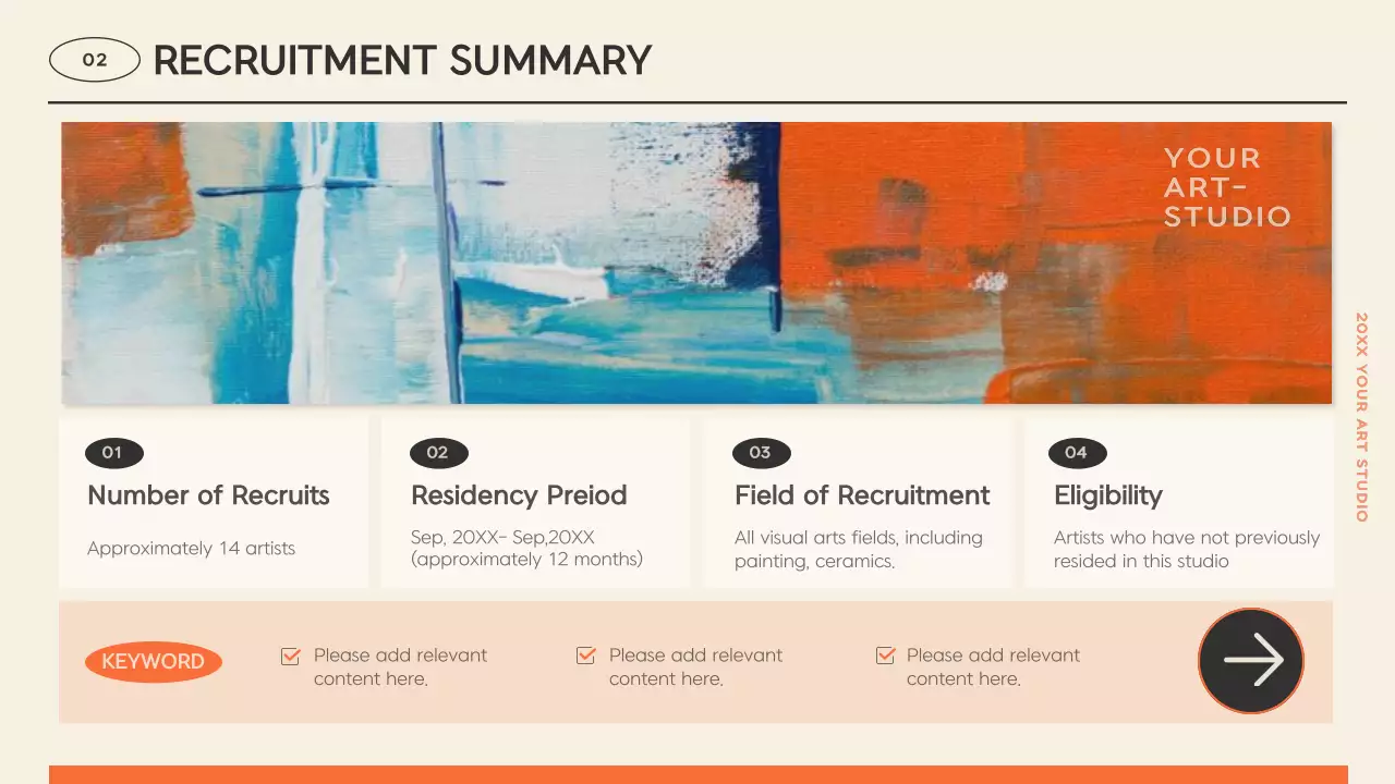 그레이 추상 미술 모집 설명회