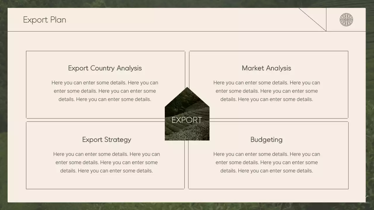 베이지색 전통차 프로필 프레젠테이션