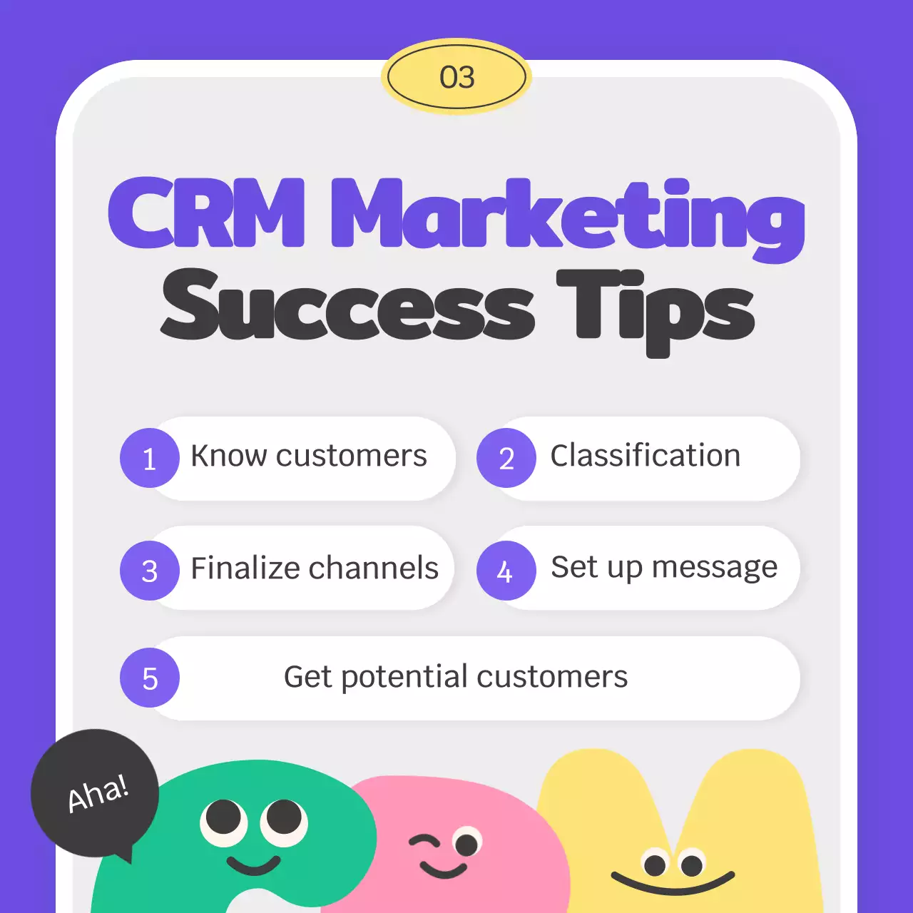 Learn CRM marketing with pastel-colored babies and cute alphabet characters