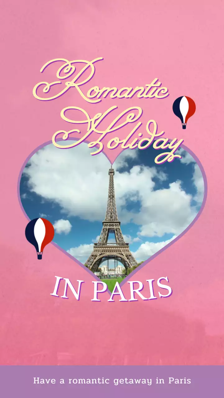 핑크색 보라색 로맨틱한 파리 여행 VLOG