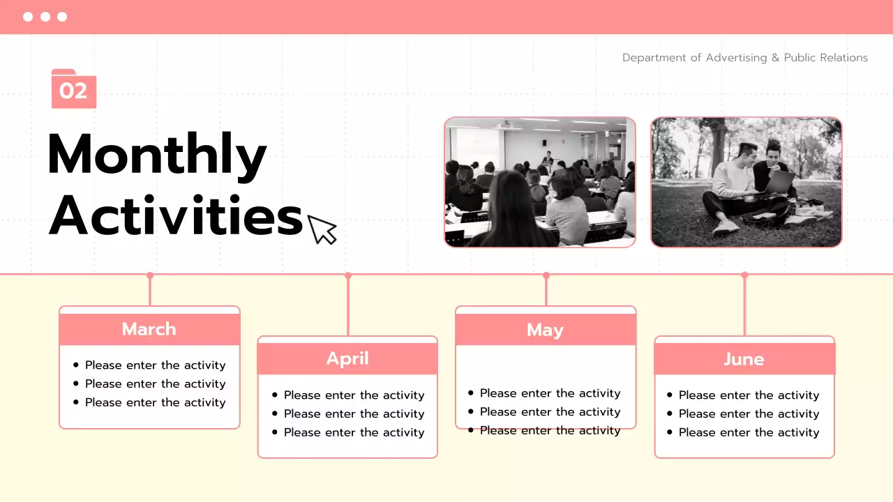 Coral Modern University Conference Agenda Presentation