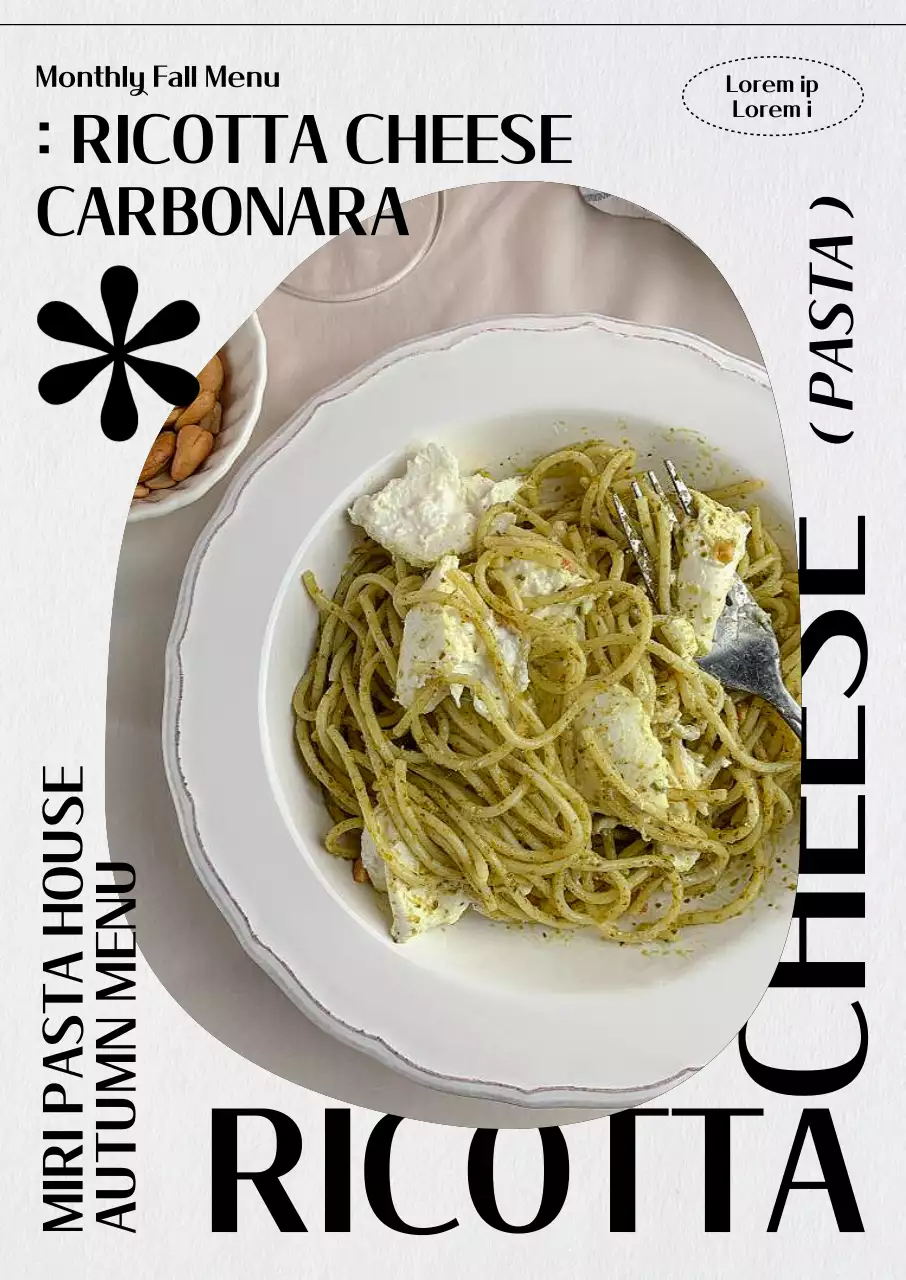 Mempromosikan menu barat musim gugur yang sederhana