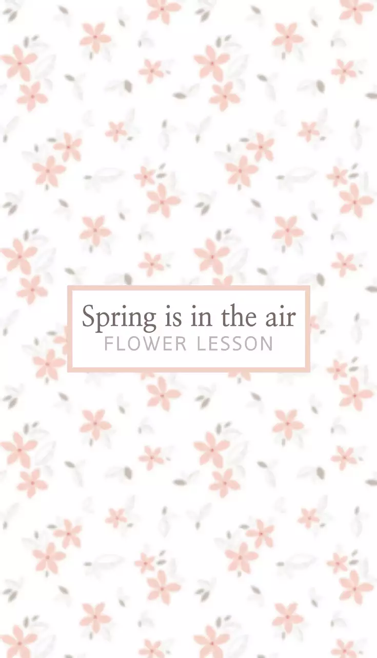 Kartu Nama Bunga Elegan Berwarna Pink