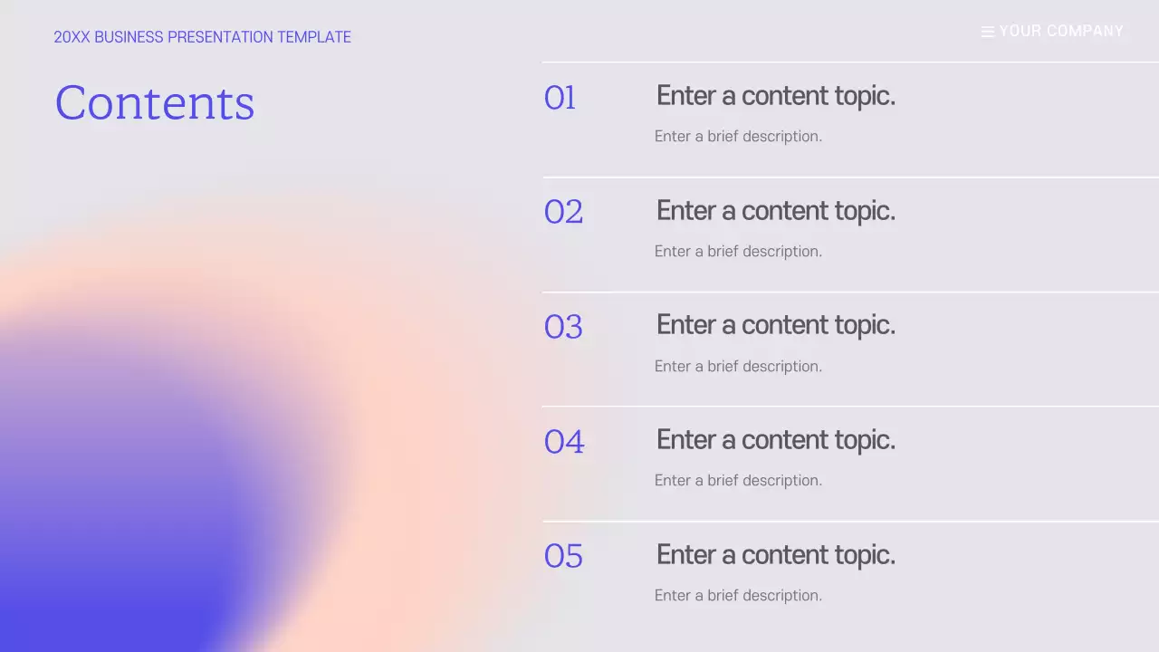 Blue Minimal Business Presentation