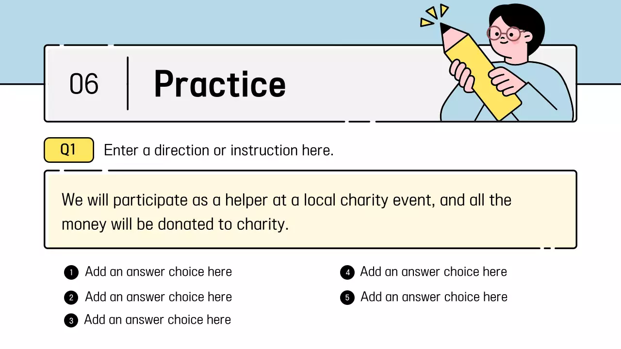 Yellow Modern English Class Guideline Presentation