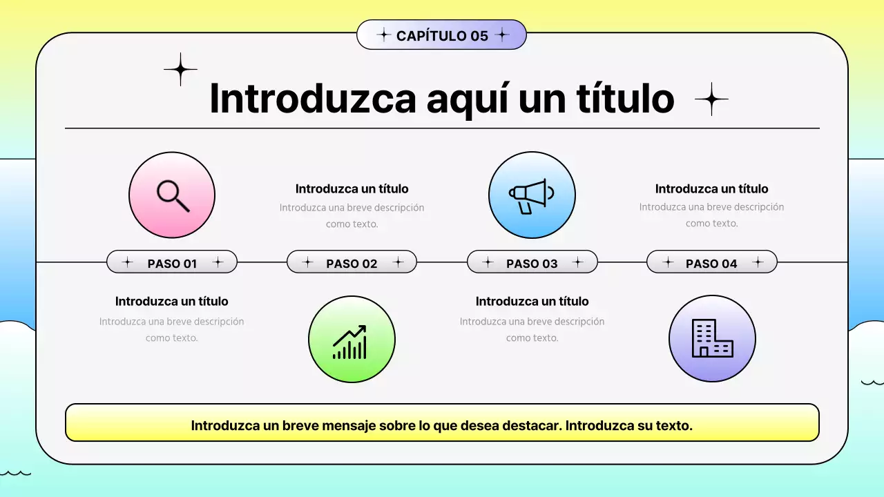 Promoción de verano con formas degradadas de vivos colores