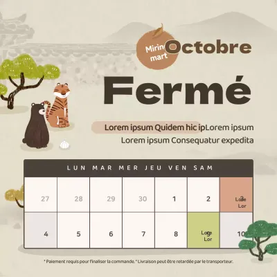 Illustration brune de fermetures