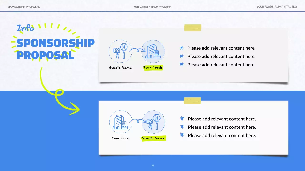 블루 플레이풀 비타민스 프로모션 프리젠테이션