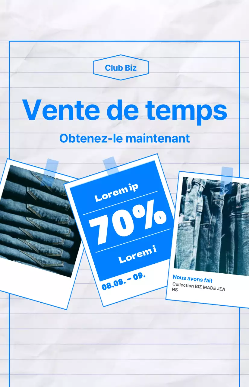 Drapeau promotionnel Time Sale avec une touche de fraîcheur estivale