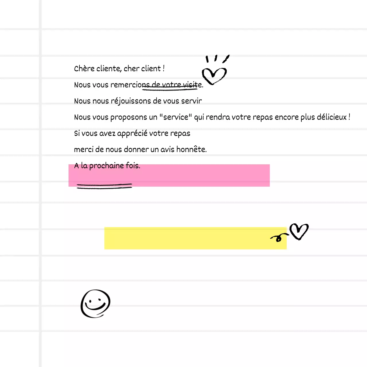 Autocollant de remerciement pour la livraison